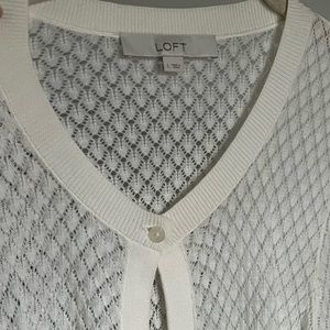 LOFT Crochet Cardigan - Large